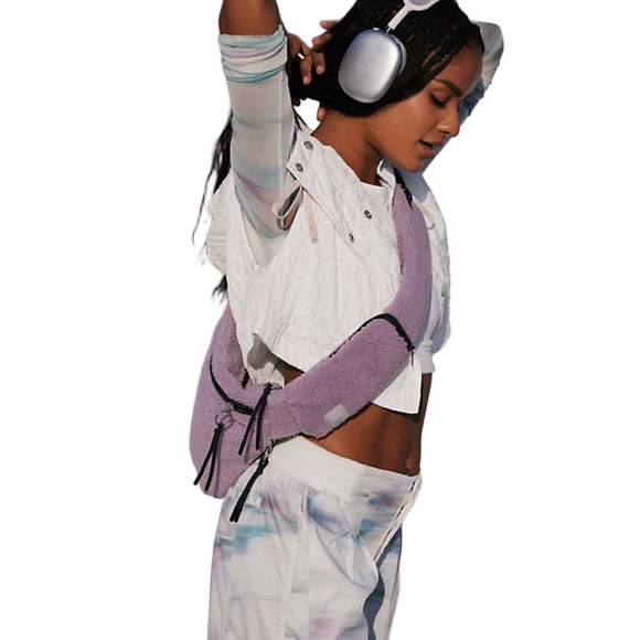 FP Movement Overachiever Sherpa Sling Bag NWT Lavender - Picture 2 of 5